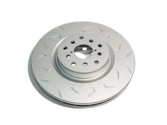 FactionFab Slotted Front Rotor V2 Dual Drilled - Subaru STI 2004-2017