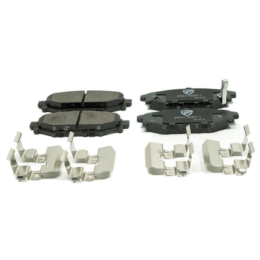 FactionFab V2 Rear Brake Pads - 2008-2014 Subaru WRX / 2015-2021 WRX MT