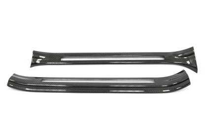OLM LE Dry Carbon Fiber Door Sill Covers - 2015-2021 Subaru STI