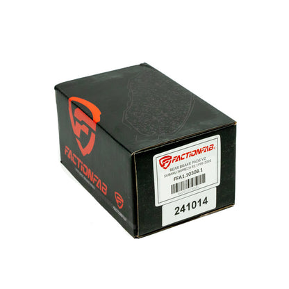 FactionFab V2 Rear Brake Pads - 1998-2001 Subaru Impreza RS
