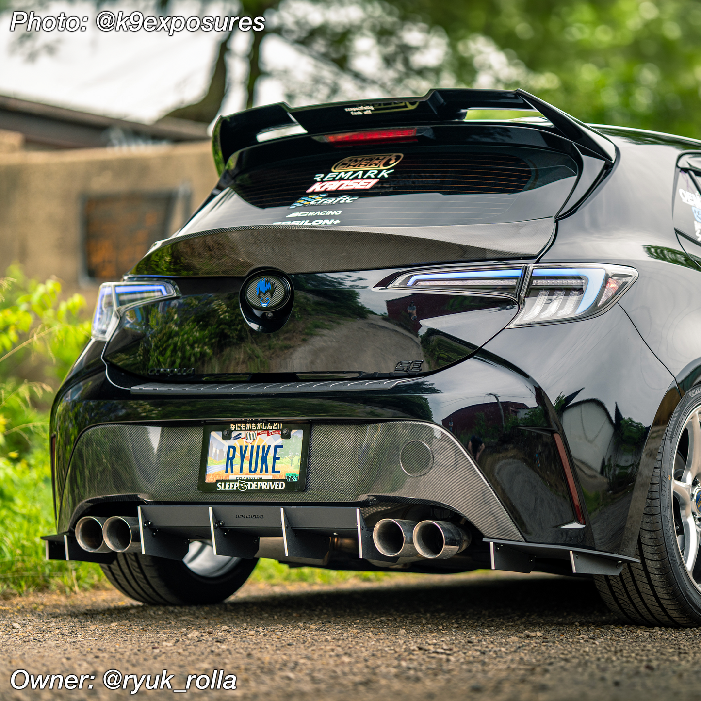 2019+ Toyota Corolla HATCH Rear Diffuser V1