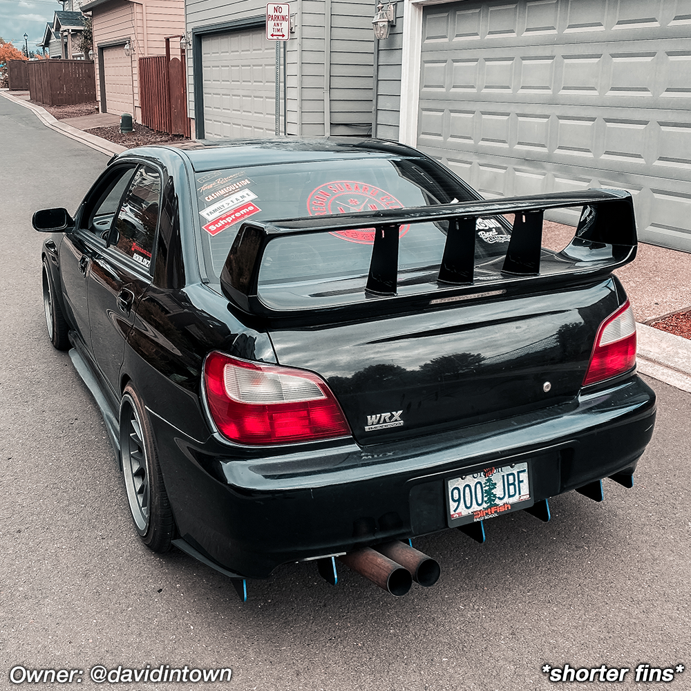 2002-2003 Subaru WRX SEDAN Rear Diffuser