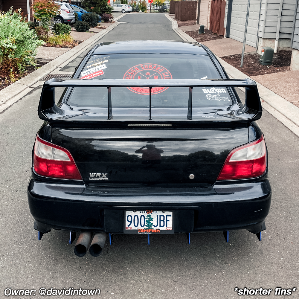 2002-2003 Subaru WRX SEDAN Rear Diffuser