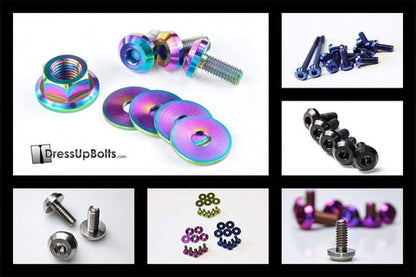 Dress Up Bolts Titanium Engine Bay Kit | 2008-2015 Mitsubishi Evo X