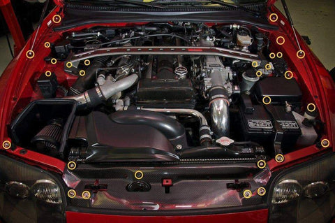 Dress Up Bolts Titanium Engine Bay Kit | 1993-2002 Toyota Supra MKIV