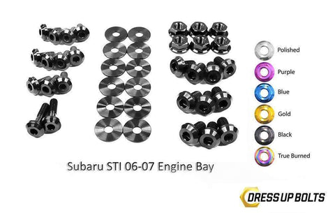 Subaru WRX and STi (2006-2007) Titanium Dress Up Bolts Engine Ba