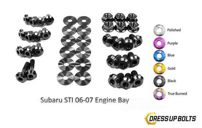 Subaru WRX and STi (2006-2007) Titanium Dress Up Bolts Engine Ba