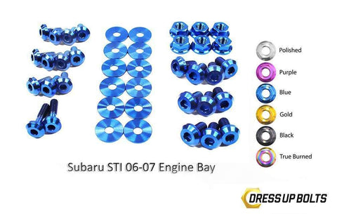 Subaru WRX and STi (2006-2007) Titanium Dress Up Bolts Engine Ba
