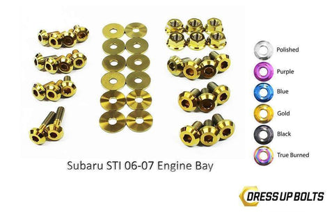 Subaru WRX and STi (2006-2007) Titanium Dress Up Bolts Engine Ba