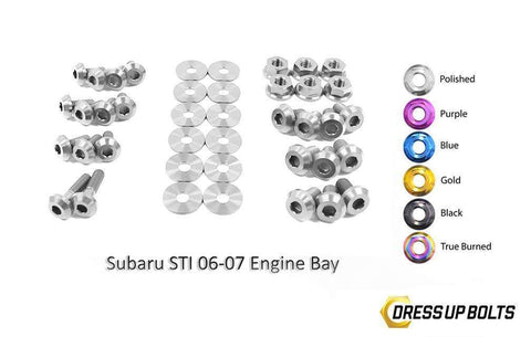 Subaru WRX and STi (2006-2007) Titanium Dress Up Bolts Engine Ba