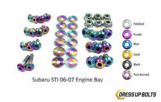 Subaru WRX and STi (2006-2007) Titanium Dress Up Bolts Engine Ba