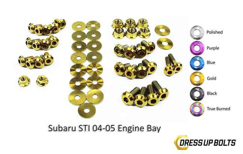 Subaru WRX/STi (2004-2005) Titanium Dress Up Bolts Bay Kit