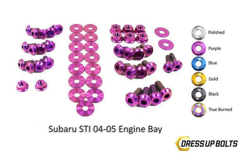 Subaru WRX/STi (2004-2005) Titanium Dress Up Bolts Bay Kit