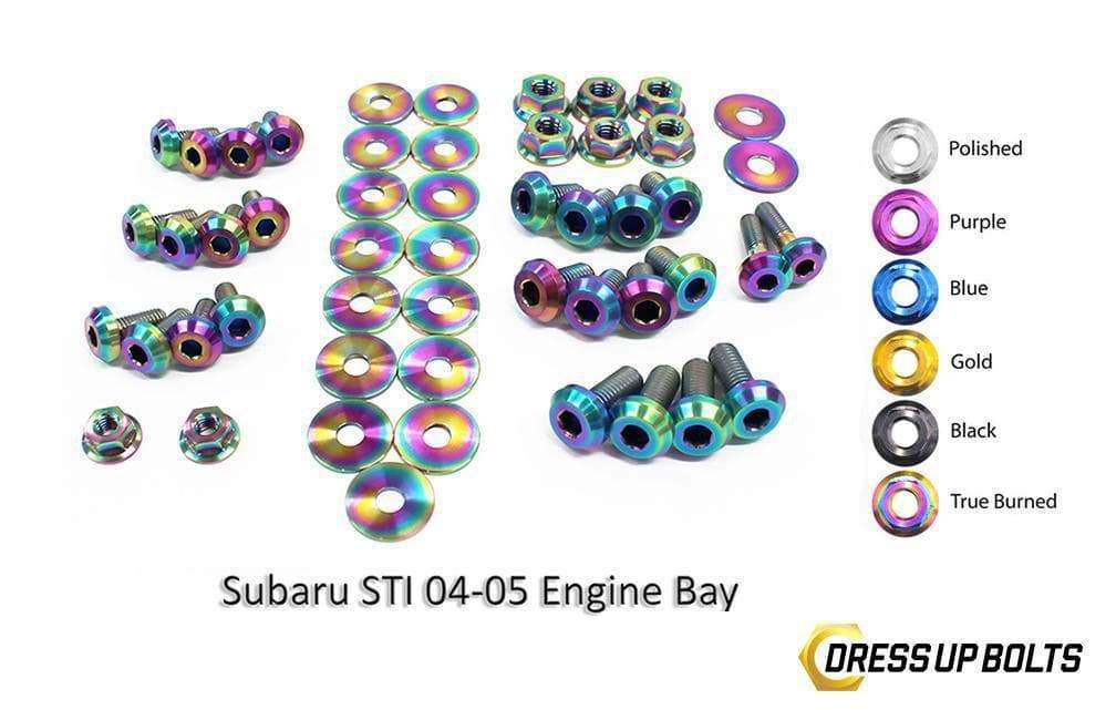 Subaru WRX/STi (2004-2005) Titanium Dress Up Bolts Bay Kit