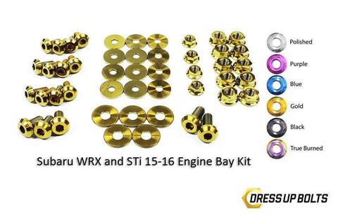 Dress Up Bolts Titanium Engine Bay Kit | 2015-2019 Subaru WRX