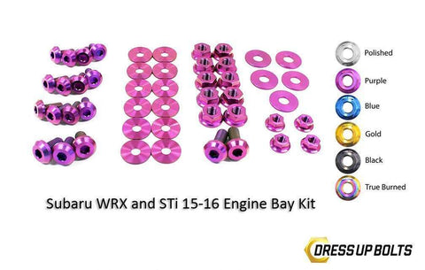 Dress Up Bolts Titanium Engine Bay Kit | 2015-2019 Subaru WRX