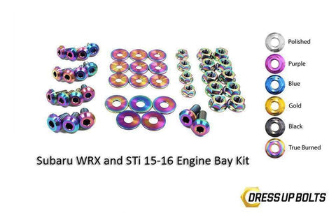 Dress Up Bolts Titanium Engine Bay Kit | 2015-2019 Subaru WRX