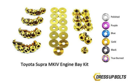 Dress Up Bolts Titanium Engine Bay Kit | 1993-2002 Toyota Supra MKIV