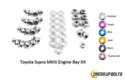 Dress Up Bolts Titanium Engine Bay Kit | 1993-2002 Toyota Supra MKIV