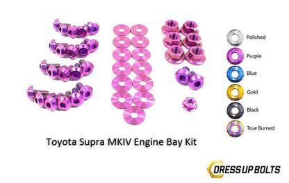 Dress Up Bolts Titanium Engine Bay Kit | 1993-2002 Toyota Supra MKIV