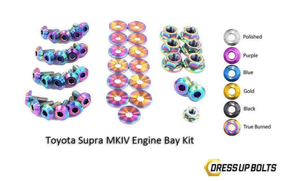 Dress Up Bolts Titanium Engine Bay Kit | 1993-2002 Toyota Supra MKIV
