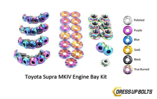 Dress Up Bolts Titanium Engine Bay Kit | 1993-2002 Toyota Supra MKIV