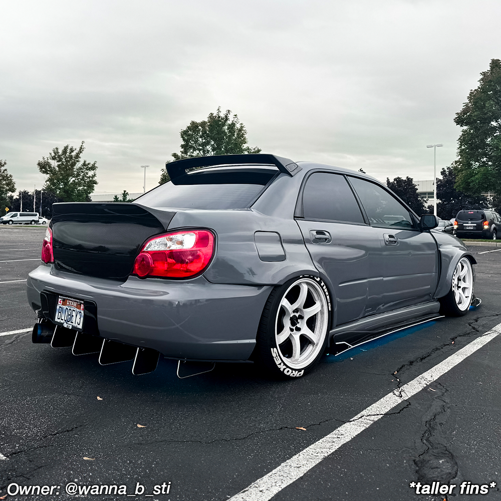2004-2007 Subaru WRX/STI SEDAN Rear Diffuser